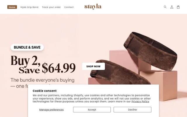 Startseite von Stayla