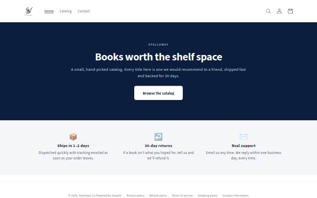 Stelloway Co storefront