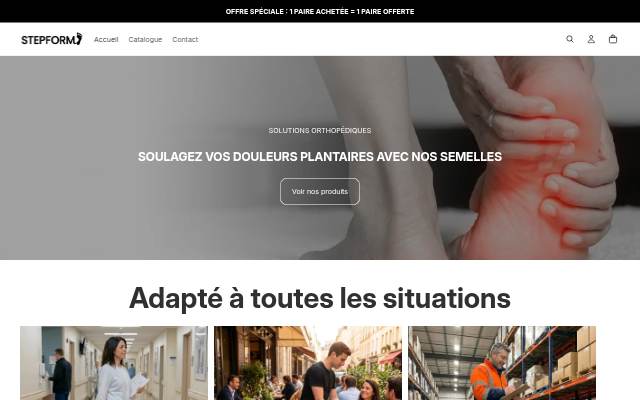Stepform storefront