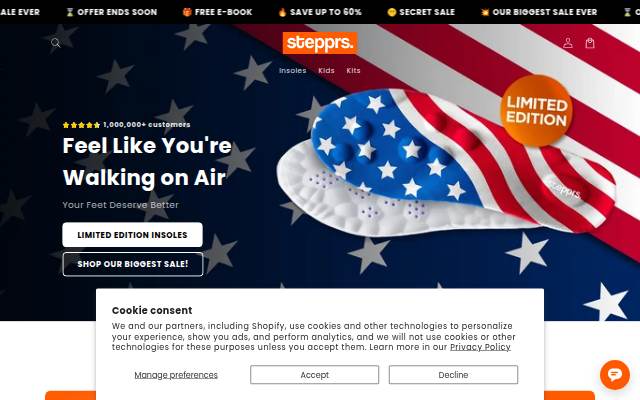Stepprs storefront