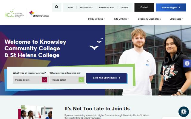 Knowsley Community College &amp; St Helens College storefront