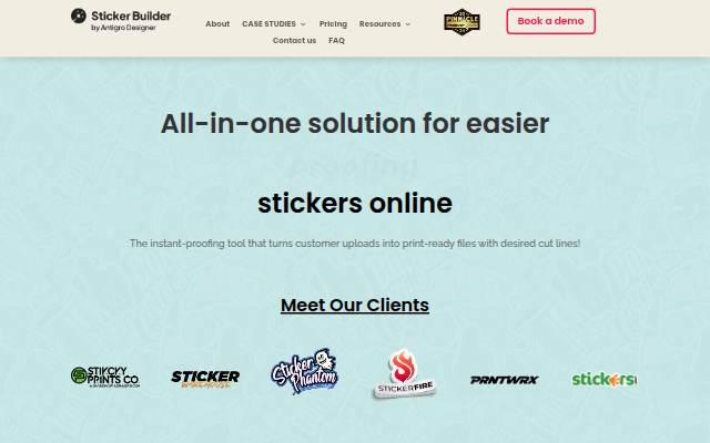 Sticker Builder &amp; Die-Cut Builder storefront