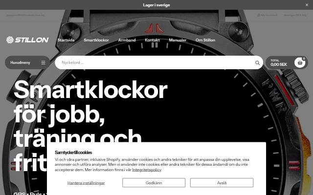 Stillon watches storefront