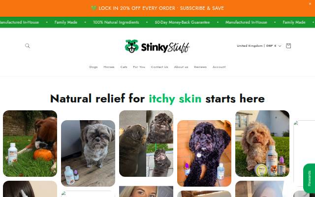 100% Natural Skin Care for Pets & Humans storefront