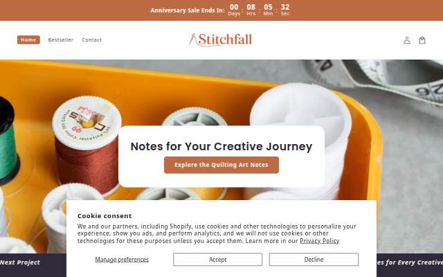 Stitchfall storefront