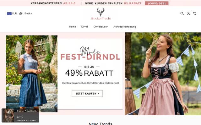 Stockertracht storefront