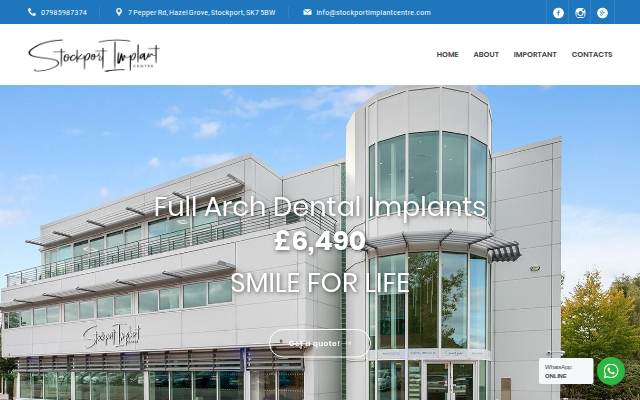 Montra da Stockport Implant Centre