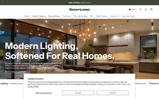 Stone+Lumen storefront