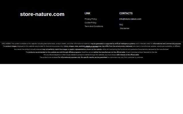 Store Nature storefront