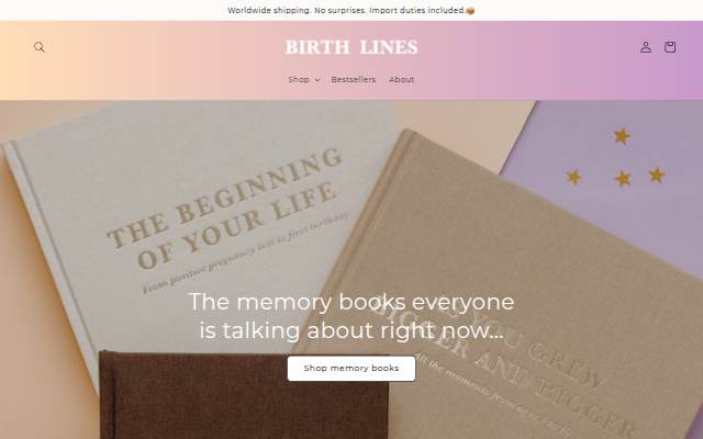 Birth Lines storefront