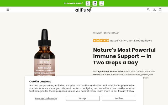allpure 2 storefront