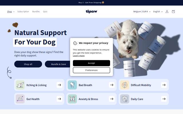 Tipaw storefront