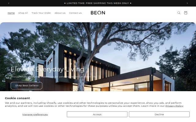 BEON storefront