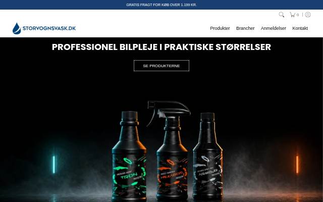 Storvognsvask storefront