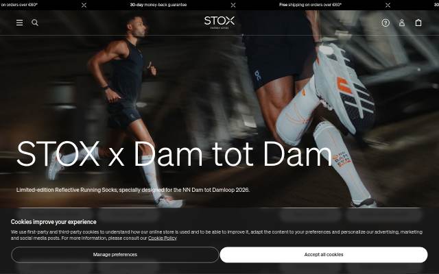STOX Energy Socks storefront