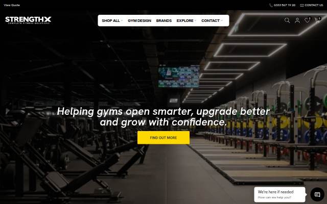 StrengthX storefront