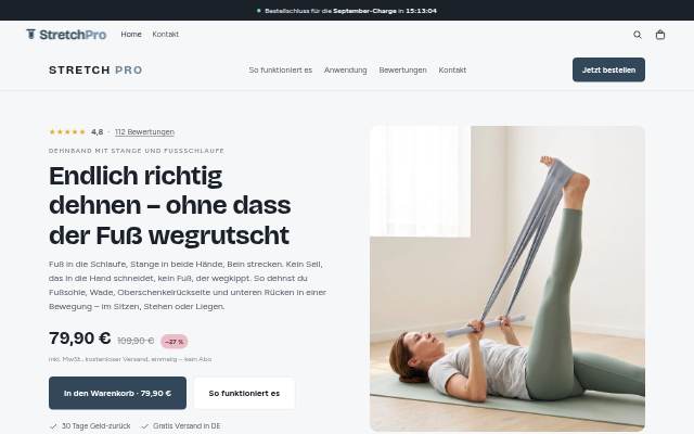 StretchPro storefront