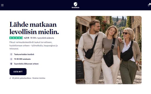 StrideSafe storefront