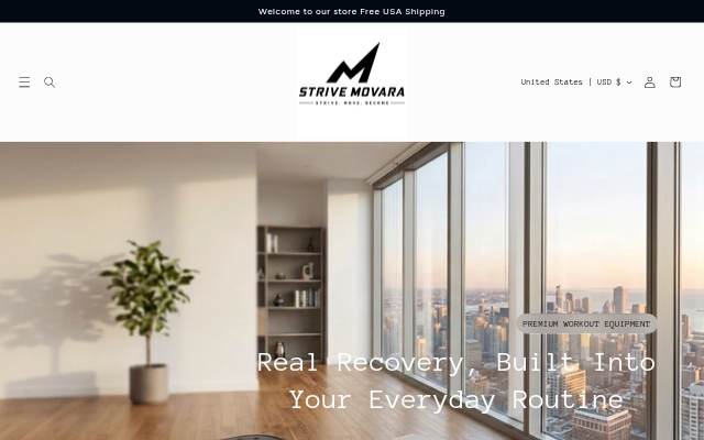 Strive Movara storefront