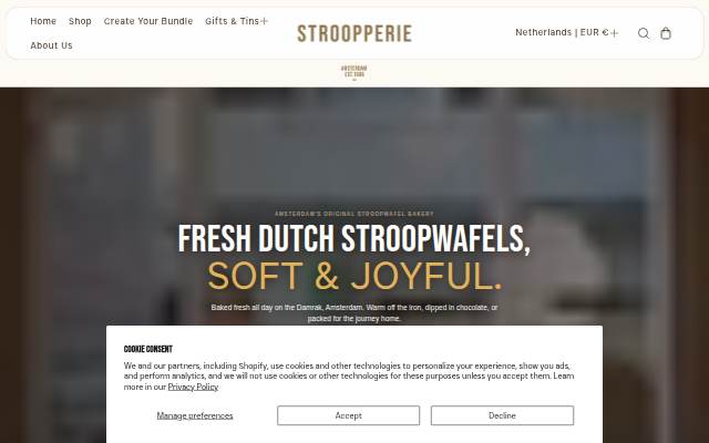 Startseite von Stroopperie