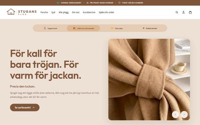 Stugans Pläd storefront