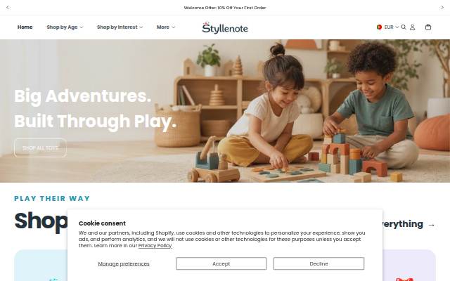 Styllenote storefront