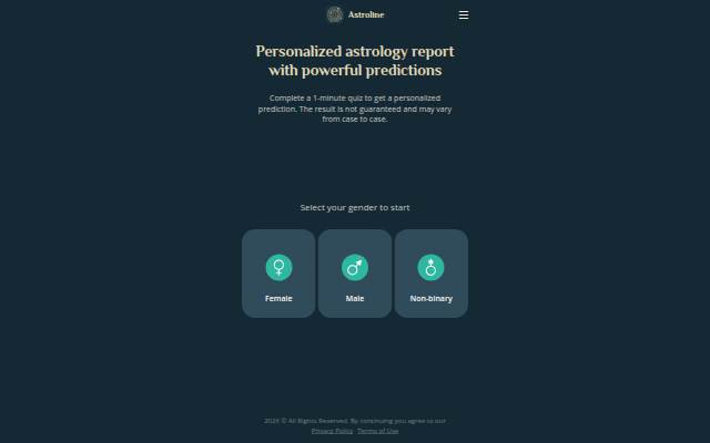 Personalized Astrology Report storefront