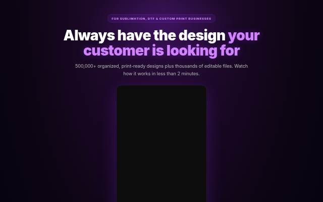 Startseite von Sublimation for Businesses