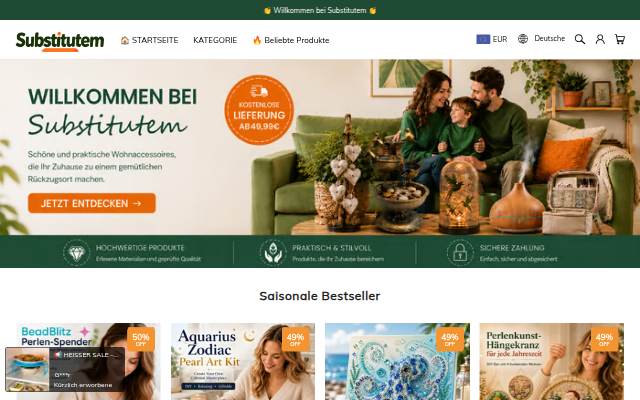 Substitutem storefront