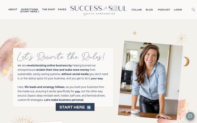 Kate Kordsmeier, certified business coach  for entrepreneurs + no  social media storefront