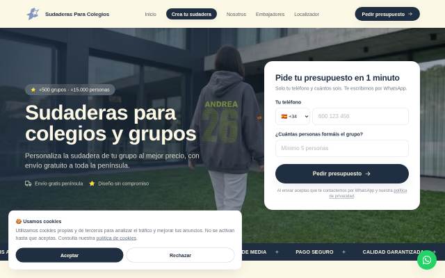 SudaderasParaColegios storefront