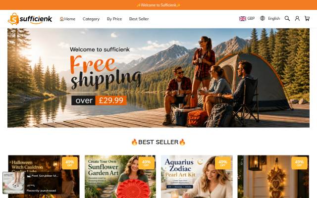 Sufficienk storefront