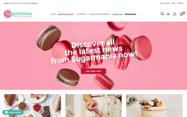 Montra da Sugarmania - tutto per il cake design