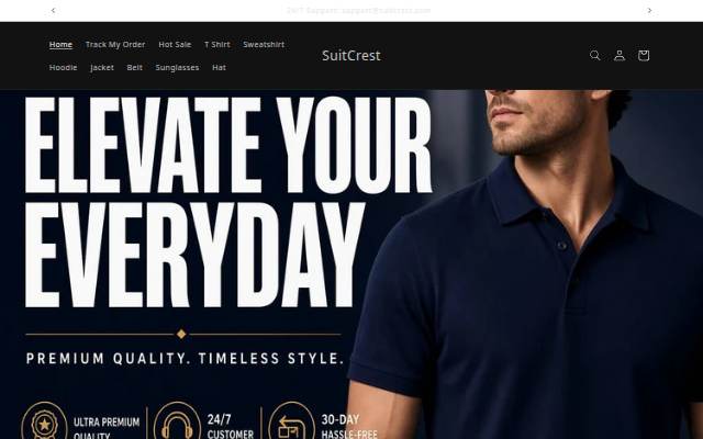 SuitCrest storefront
