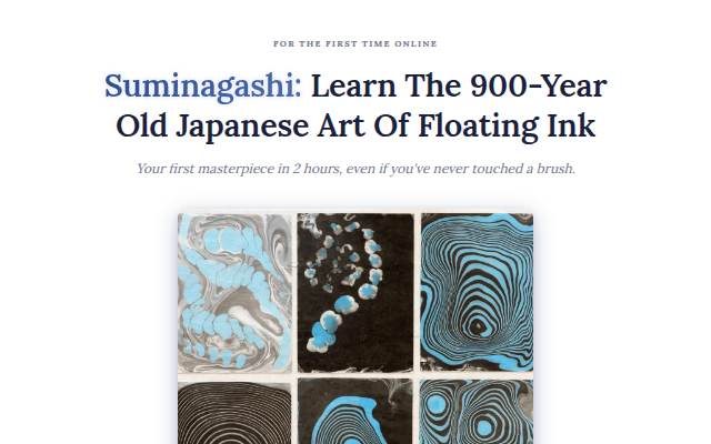 Suminagashi: Learn The 900 storefront