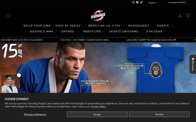 Summo Sports storefront