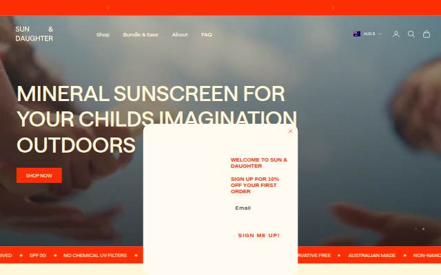 Sun &amp; Daughter storefront