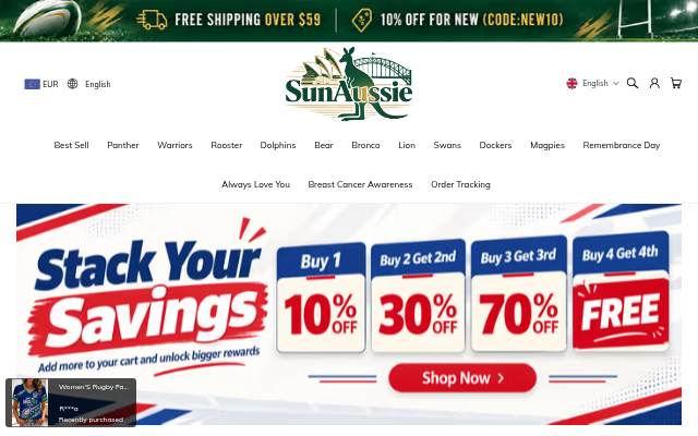 Sunaussie storefront