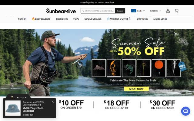 Sunbeamlive storefront