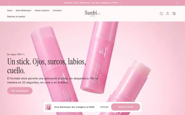 Startseite von Sunbi