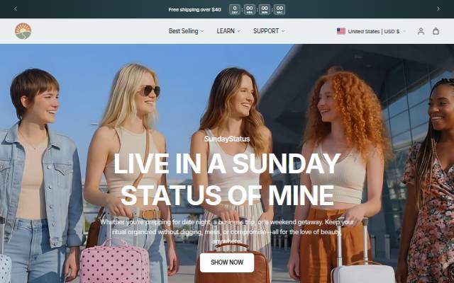 SundayStatus storefront