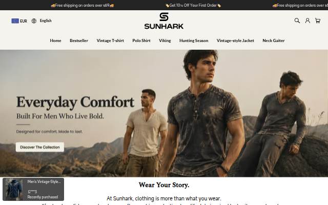 Sunhark storefront