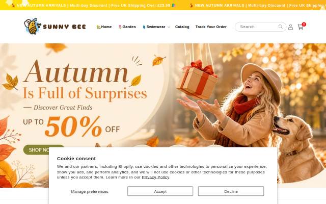 sunny-bee storefront