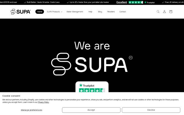 SUPA storefront
