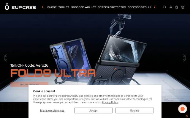 SUPCASE | Award-Winning Cases storefront