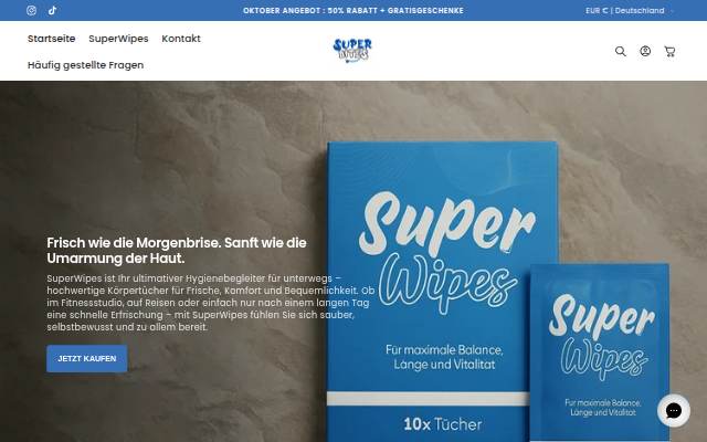 Montra da SuperWipes
