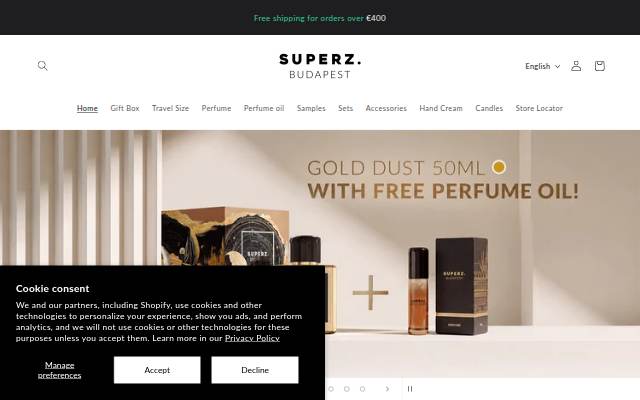 Superz. WorldWide storefront