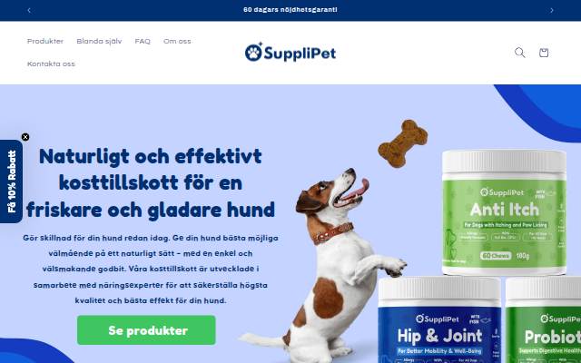 SuppliPet storefront