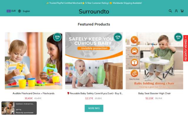 Surroundto storefront