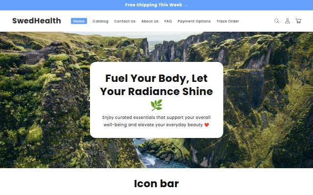 SwedHealth storefront